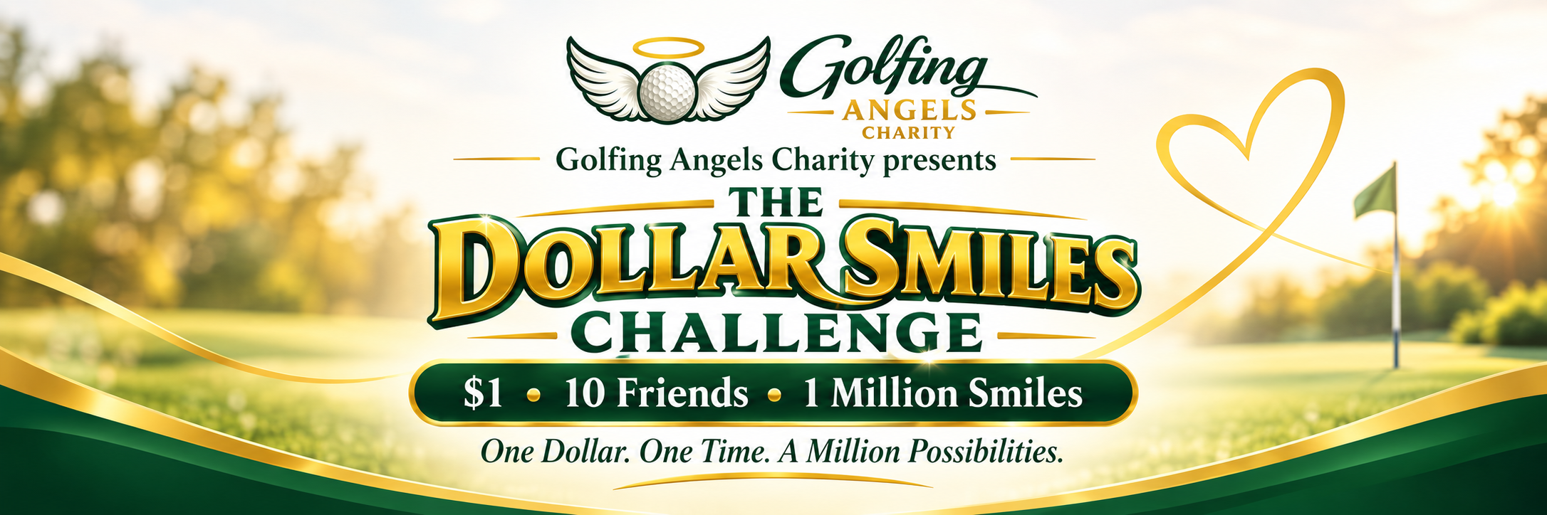 Campaign cover image for The Dollar Smiles Challenge — $1. 10 Friends. 1 Million Smiles.