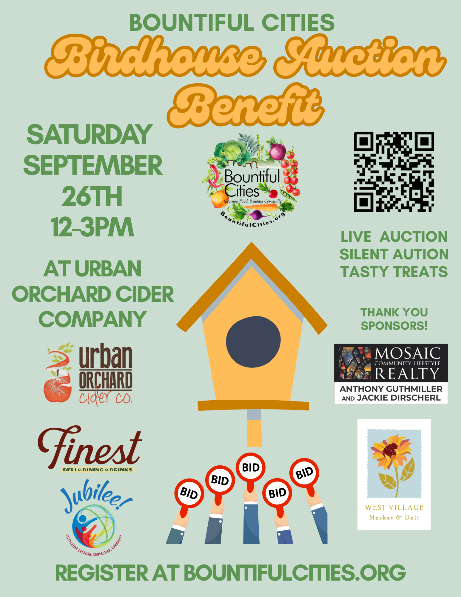 Campaign cover image for Birdhouse Benefit Auction - September 26th Noon-3pm at Urban Orchard Cider Company