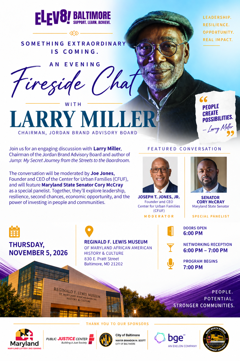 Campaign cover image for An Evening Fireside Chat with Larry Miller