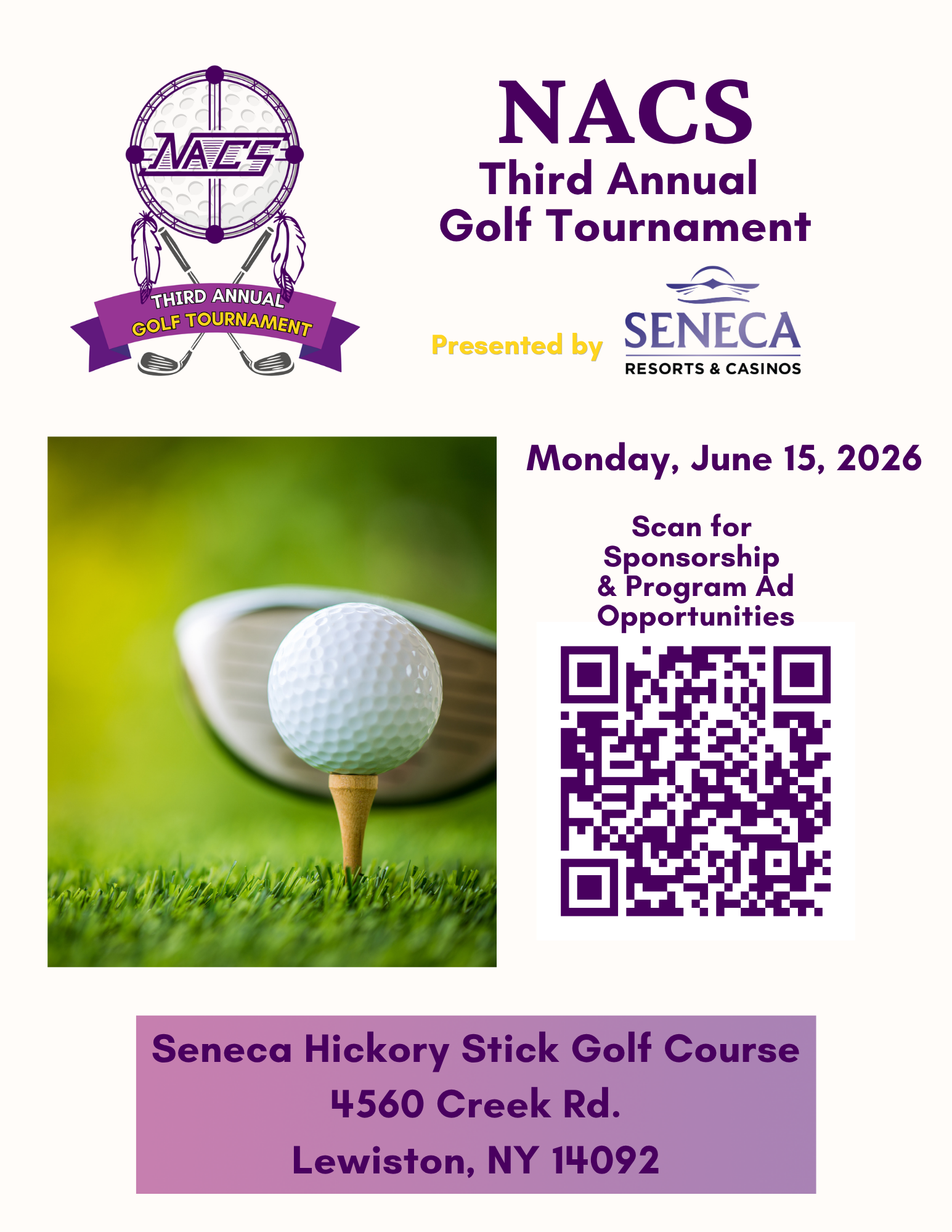 Campaign cover image for NACS Third Annual Golf Tournament: Sponsors