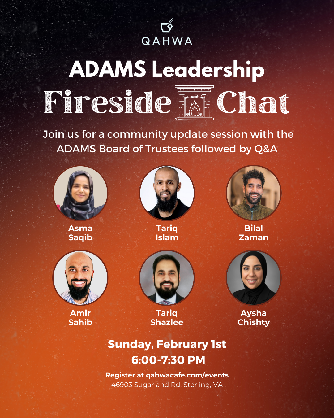 Campaign cover image for ADAMS Leadership Fireside Chat