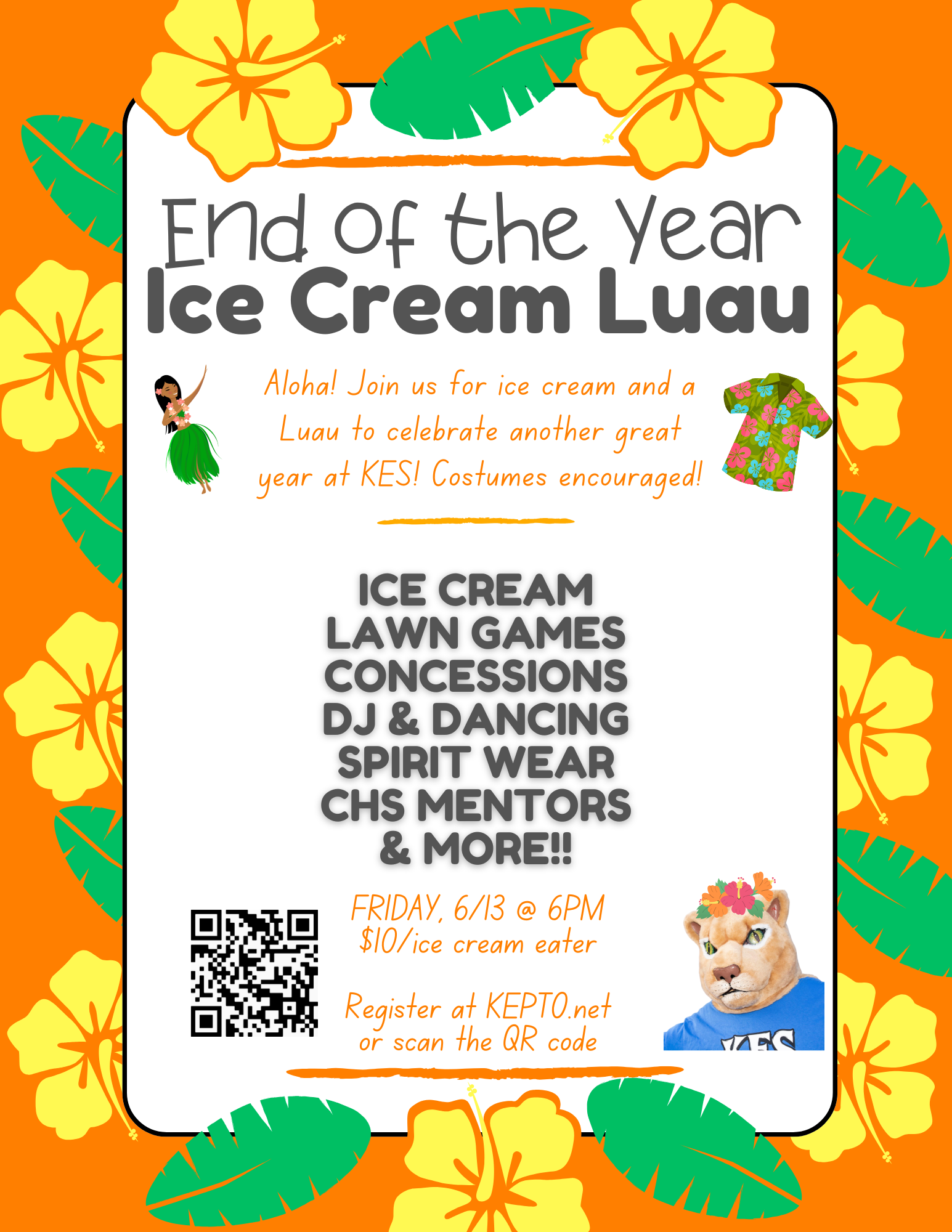 Campaign cover image for End of Year Ice Cream Social Luau