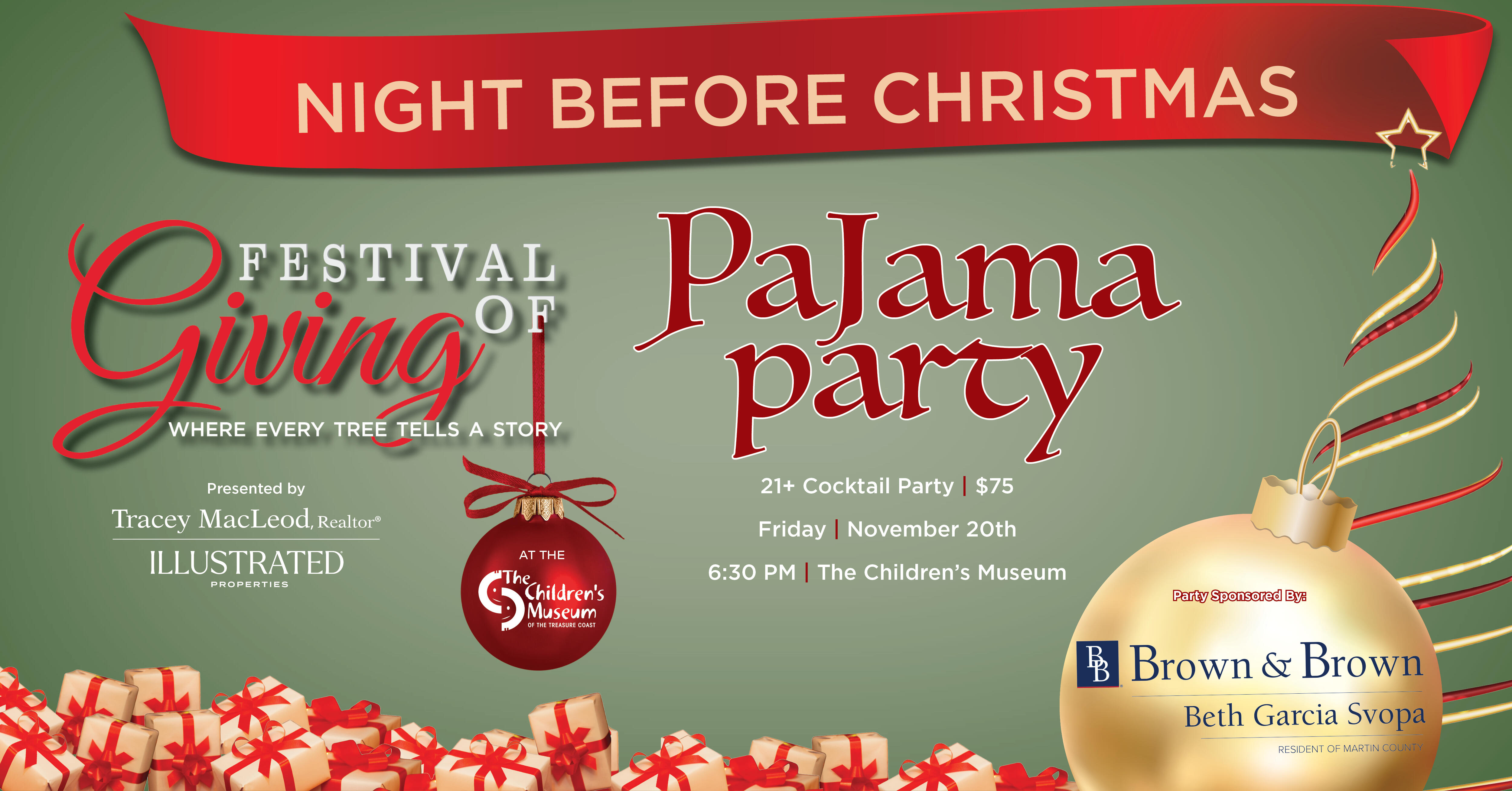 Campaign cover image for 2026 Festival of Giving Night Before Christmas Adult PJ & Cocktail Party Tickets
