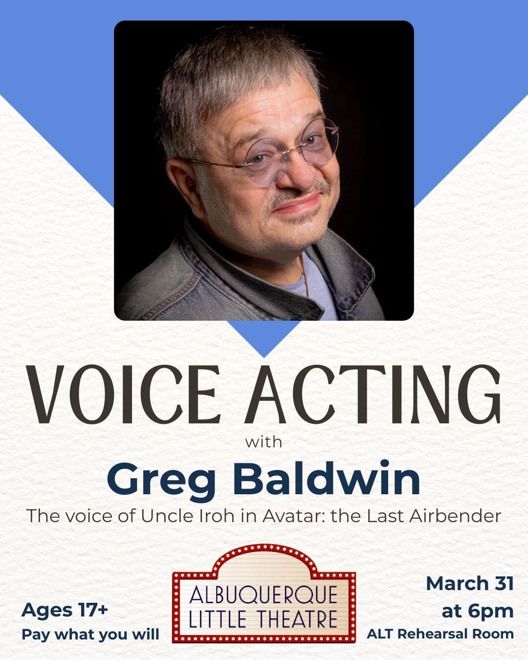 Campaign cover image for Voice Acting with Greg Baldwin