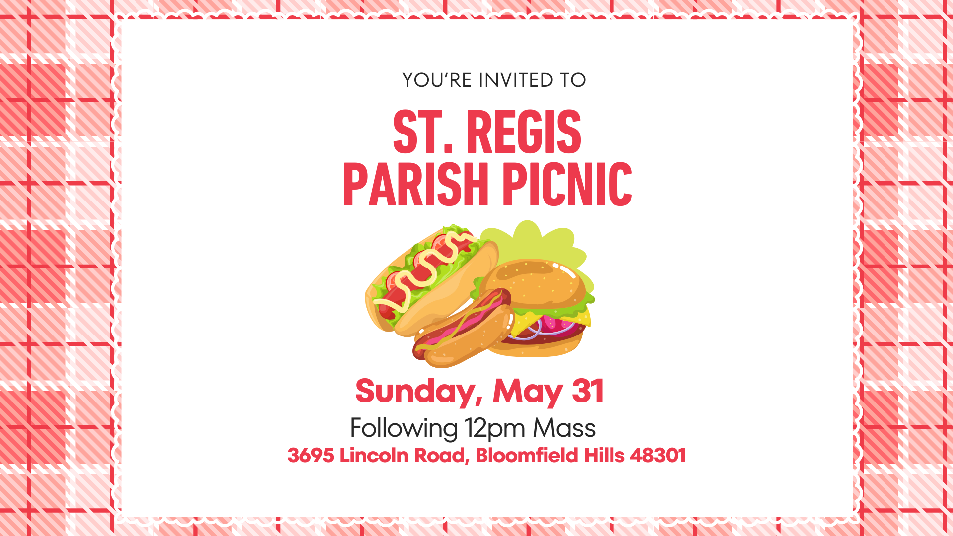 Campaign cover image for St. Regis Parish Picnic