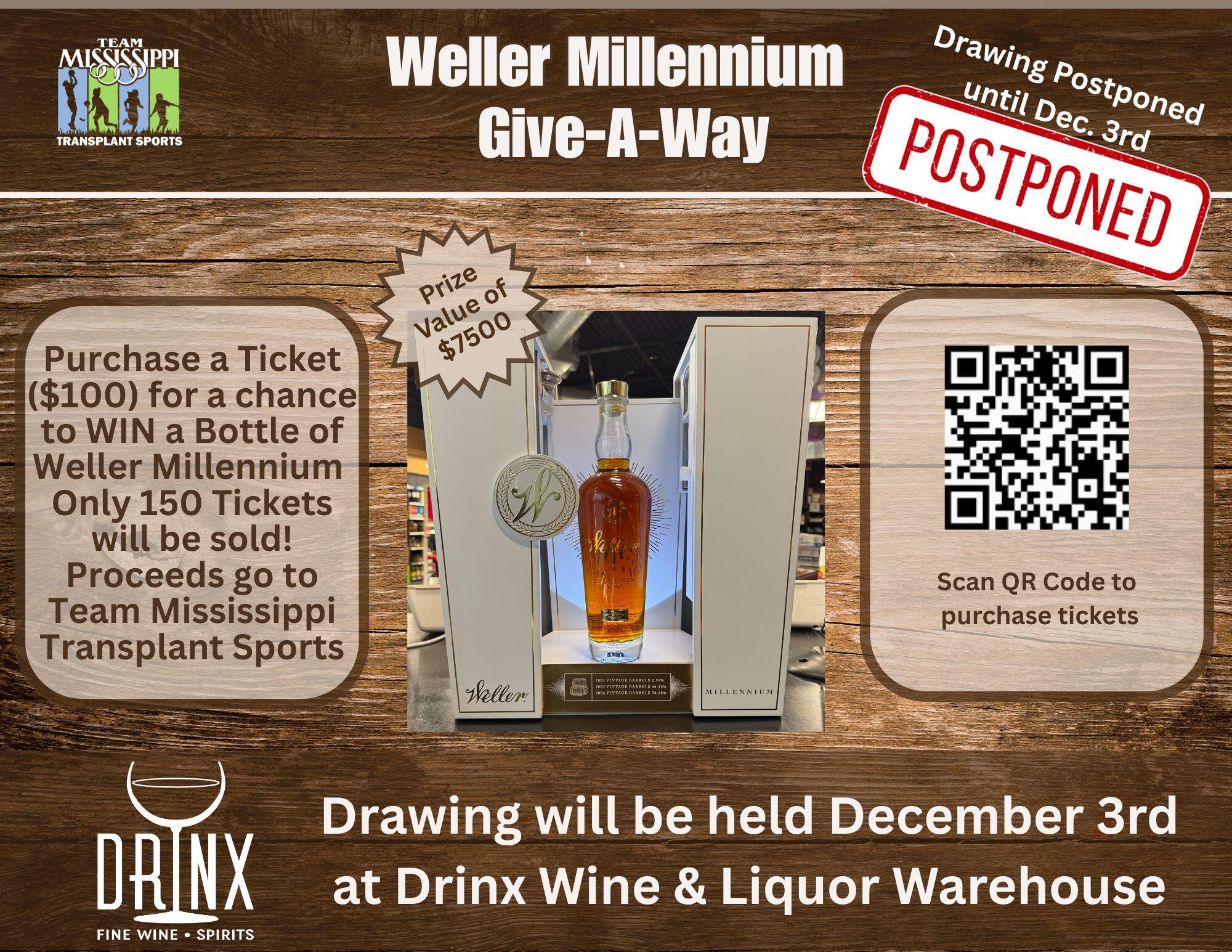 Campaign cover image for Weller Millennium Raffle Give-A-Way