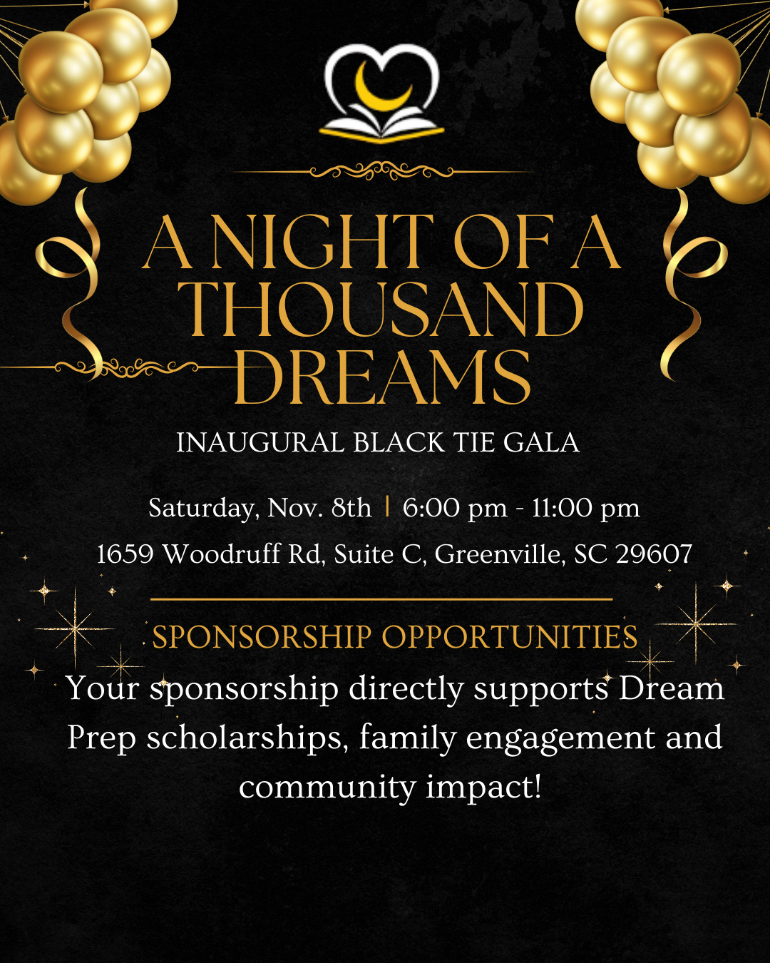 Campaign cover image for A Night of a Thousand Dreams Inaugural Black Tie Gala