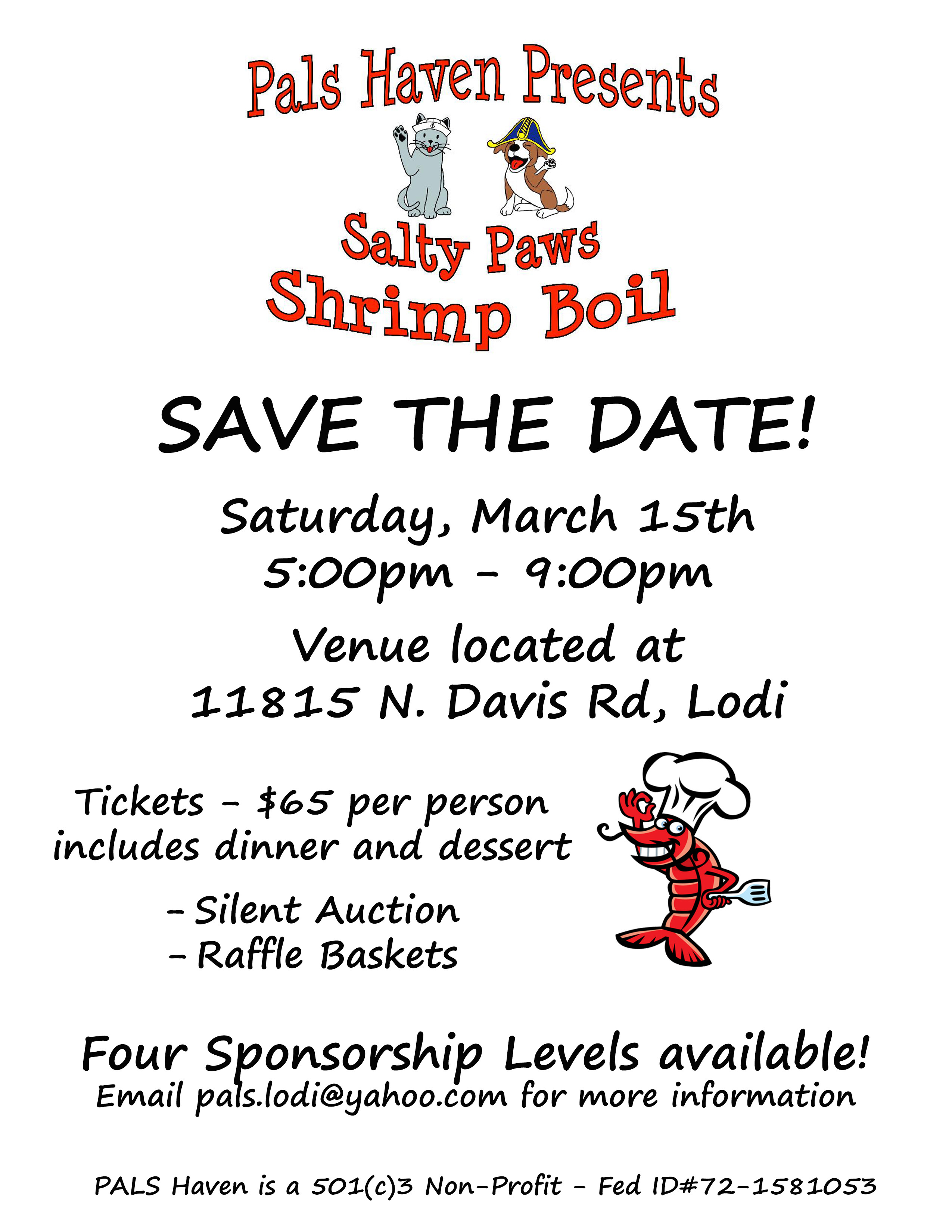 Campaign cover image for Salty Paws Shrimp Boil