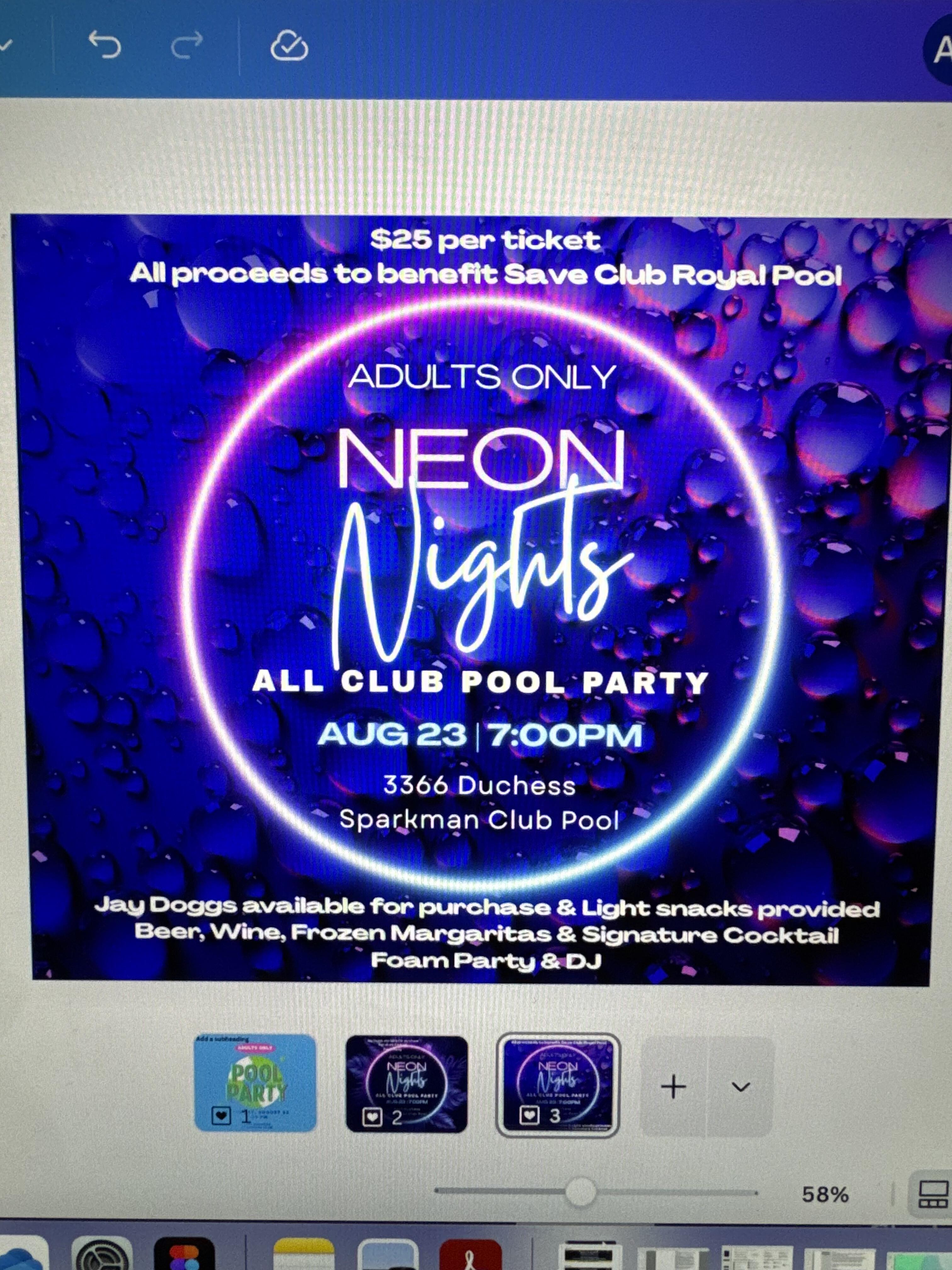 Campaign cover image for All Club Pool Party - August 23