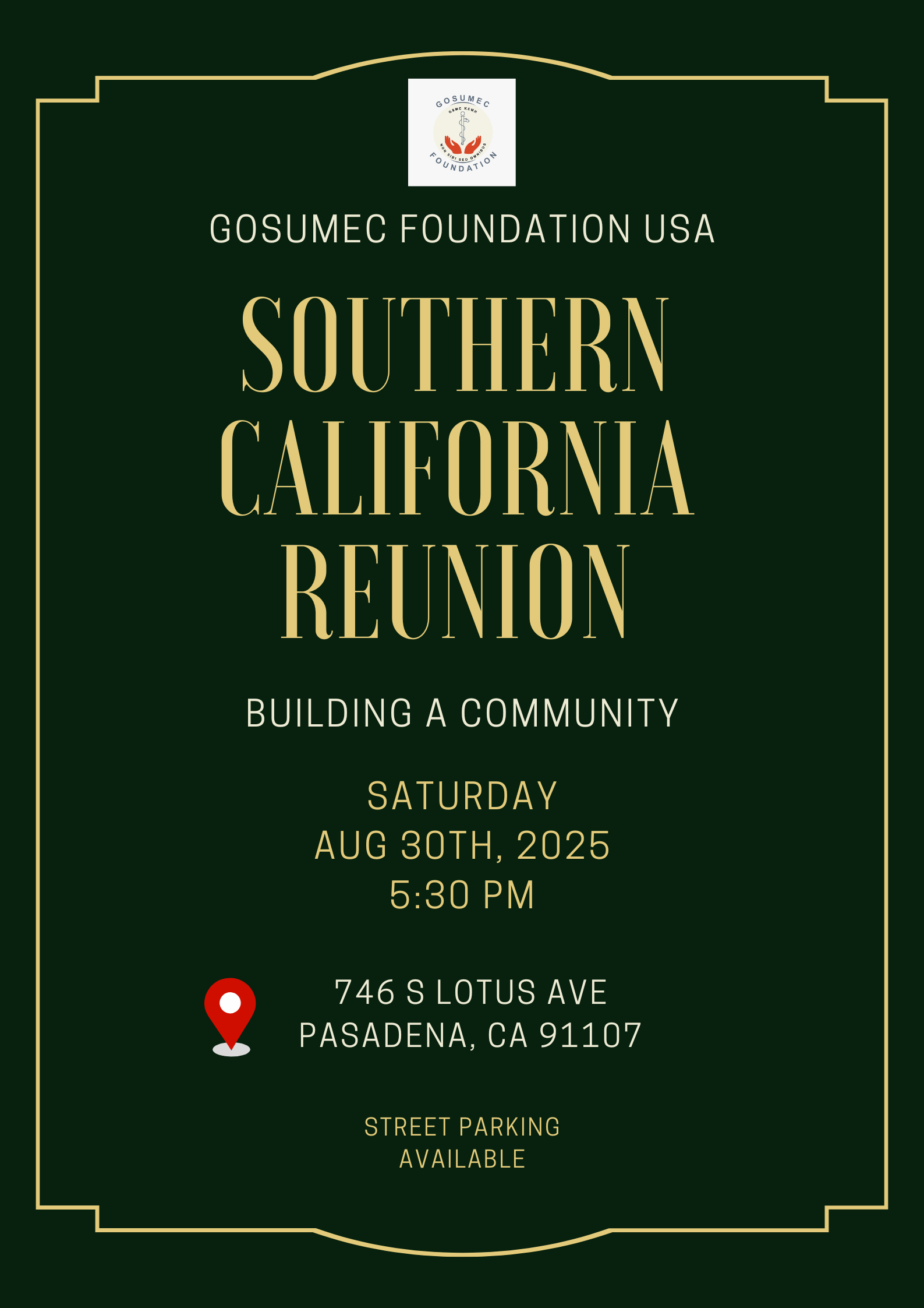 Campaign cover image for Pasadena Reunion, SoCal