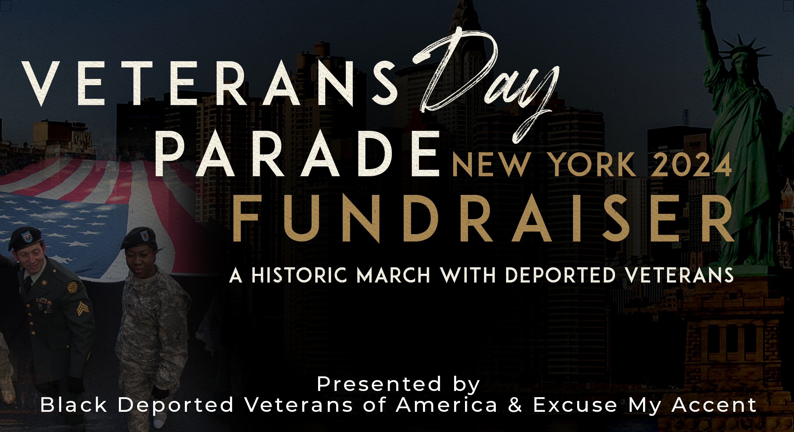 Campaign cover image for Veterans Day Parade march in New York