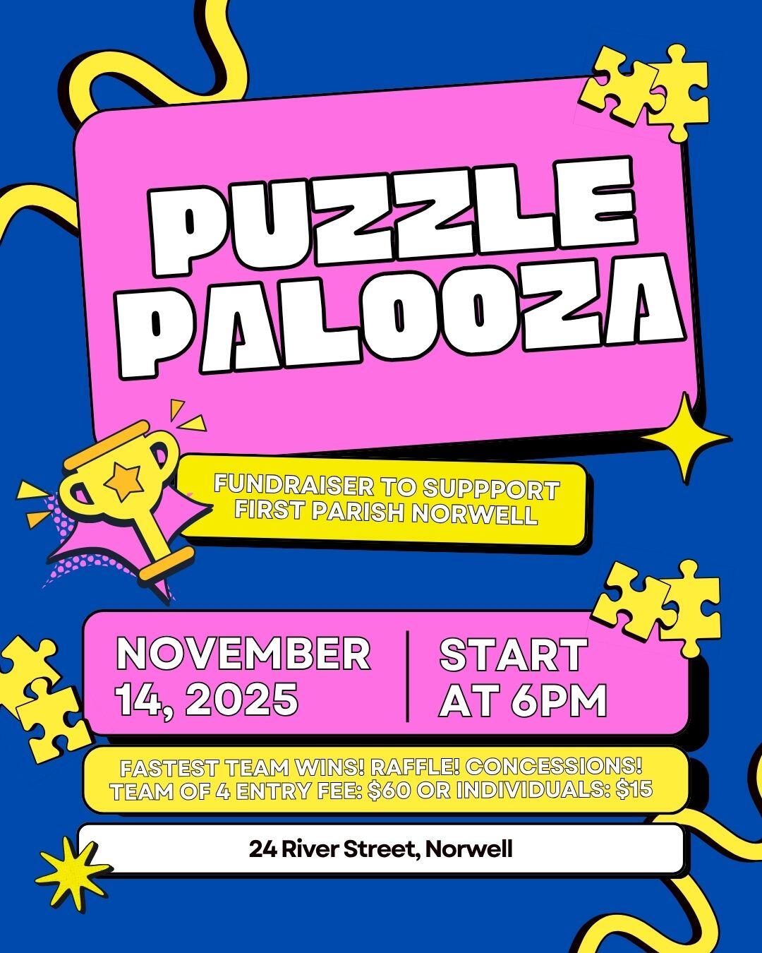 Campaign cover image for Puzzle Palooza in Support of First Parish!