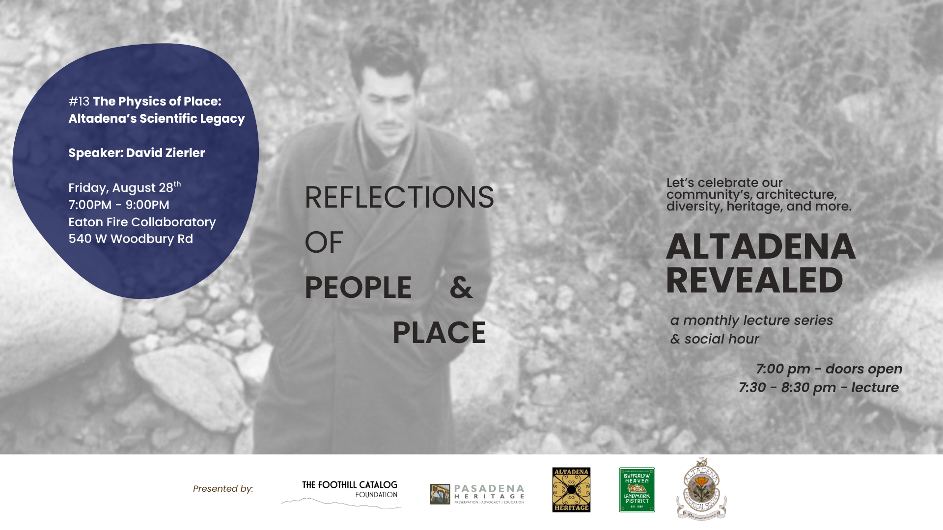 Campaign cover image for Altadena Revealed Lecture Series - The Physics of Place: Altadena’s Scientific Legacy
