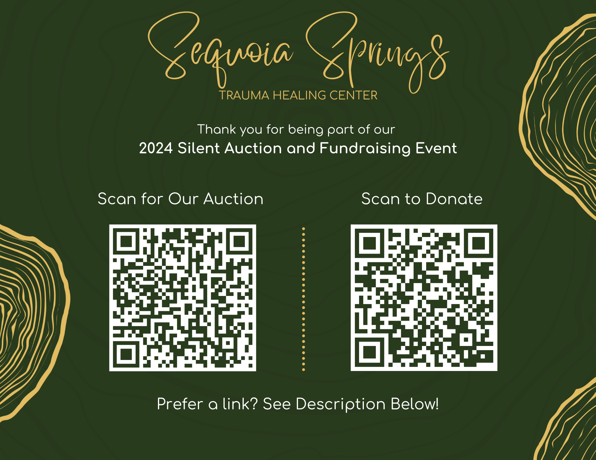 Campaign cover image for Sequoia Springs Silent Auction and Fundraiser Event