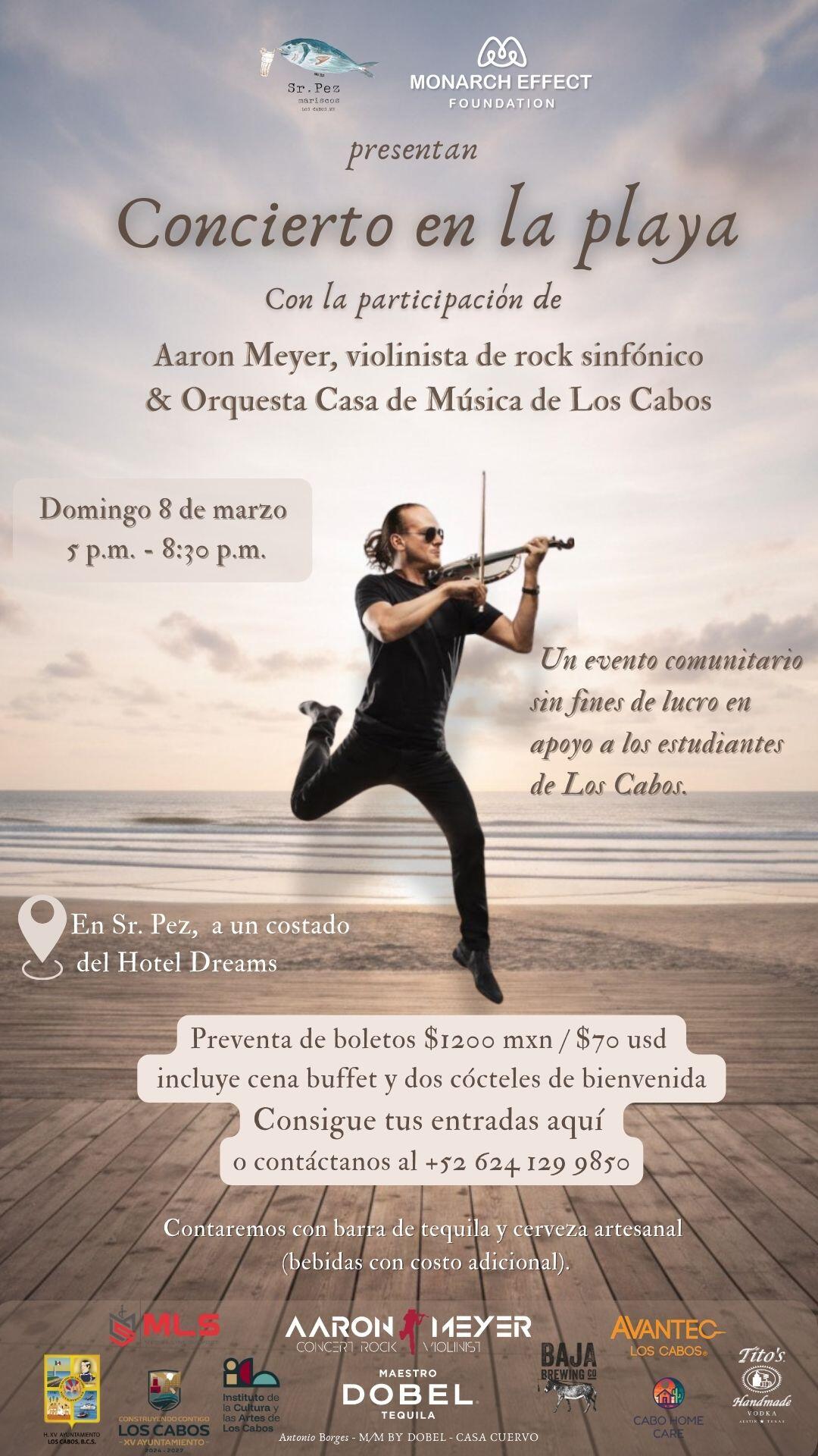 Campaign cover image for Concierto en la playa al atardecer, 8 de marzo 2026