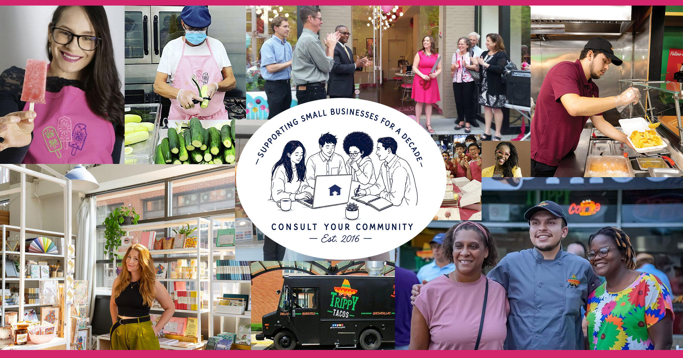 Campaign cover image for Consult Your Community Fundraiser: Toast to 250 with Local Small Businesses