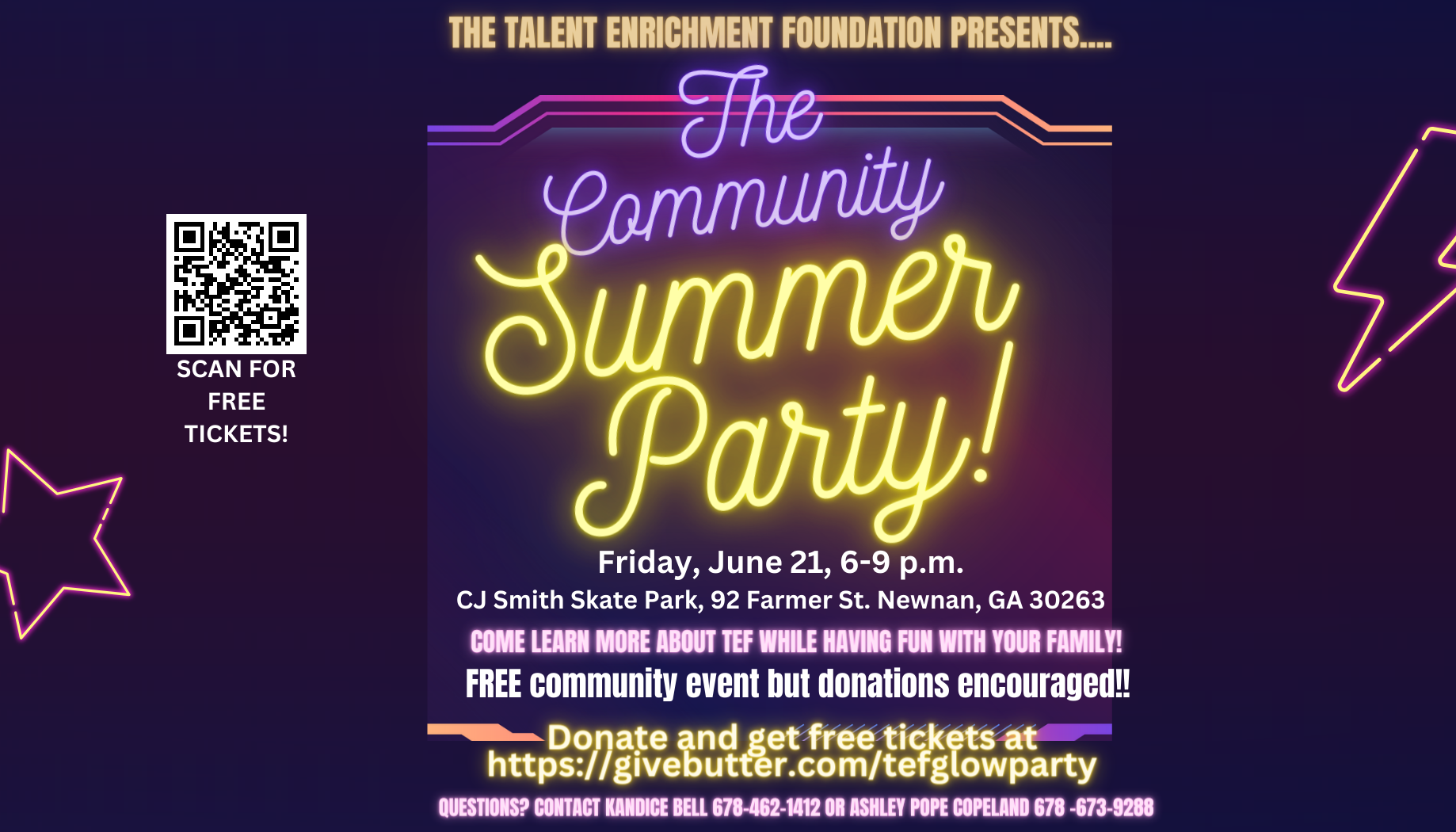 Campaign cover image for TEF Free Community Summer Party!