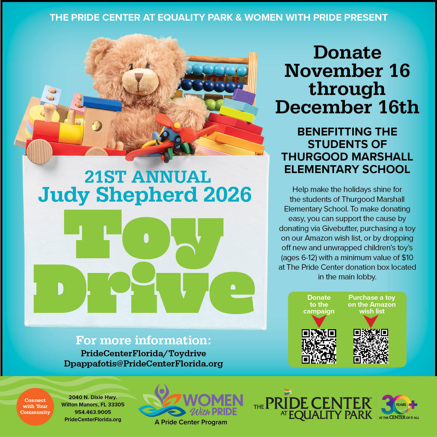 Campaign cover for 2026 Judy Shepherd Toy Drive