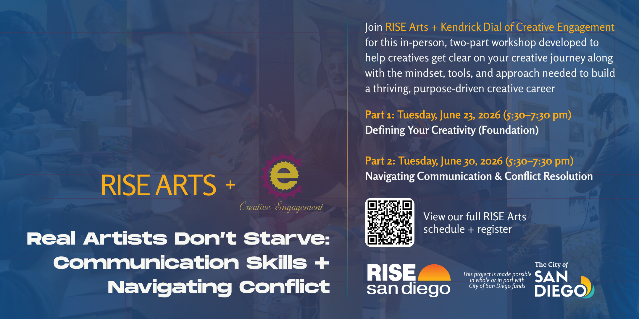 Campaign cover image for RISE Arts + Creative Engagement Training