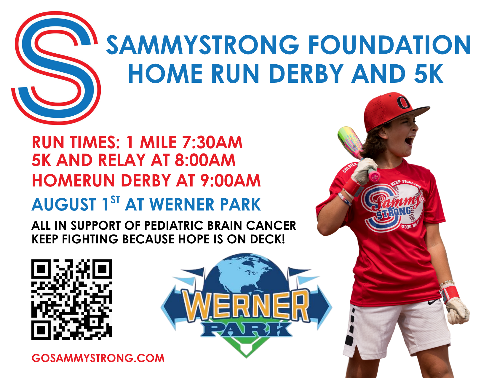 Campaign cover image for 6th Annual SammyStrong 5k and Home Run Derby (copy)
