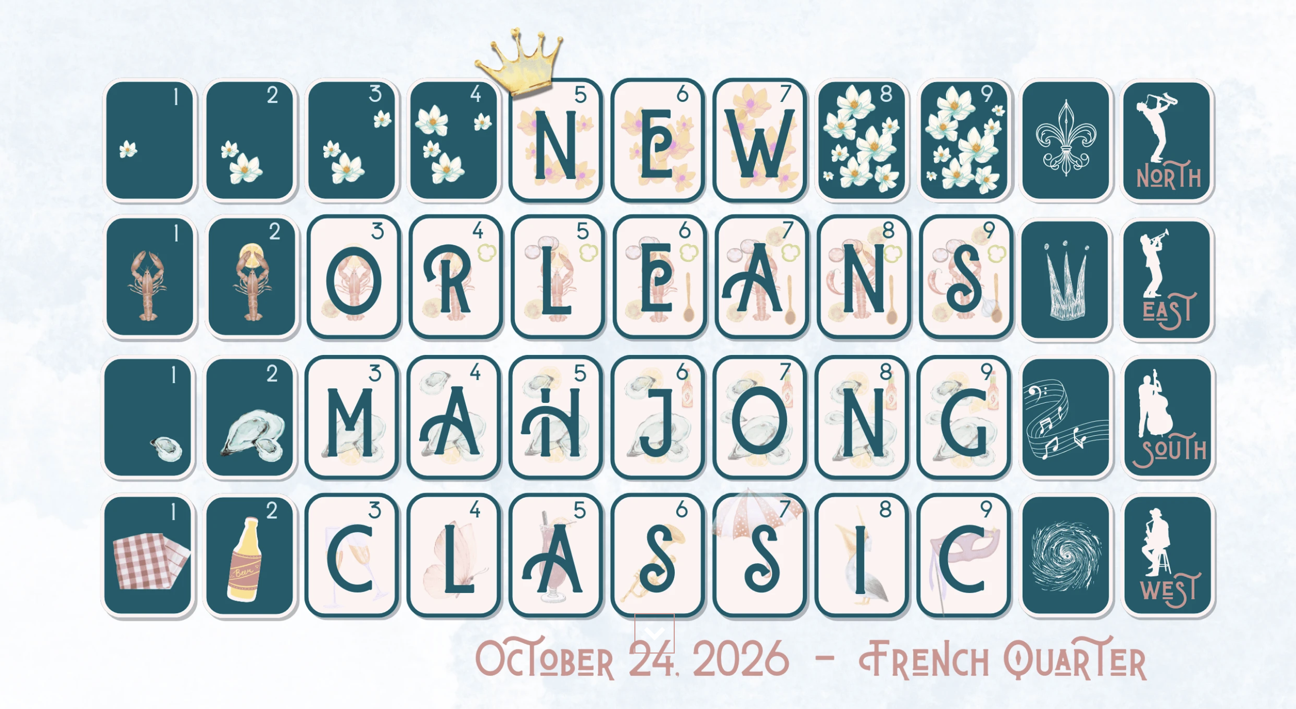 Campaign cover image for New Orleans Mahjong Classic and Sips & Sweets Tickets