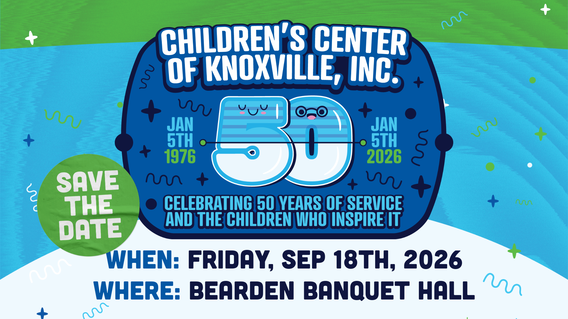 Campaign cover image for Through the Decades: 50 Years of Children's Center of Knoxville