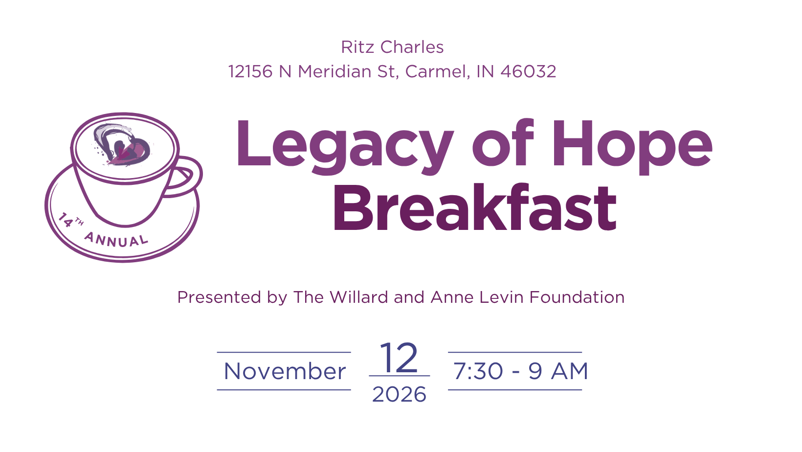 Campaign cover image for 2026 Legacy of Hope Breakfast