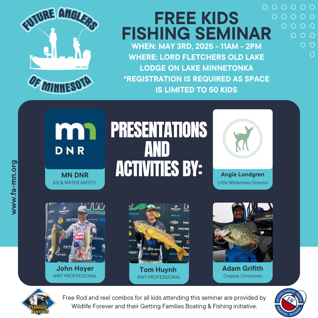 Campaign cover image for May 3rd Free Kids Fishing Seminar with the Pros
