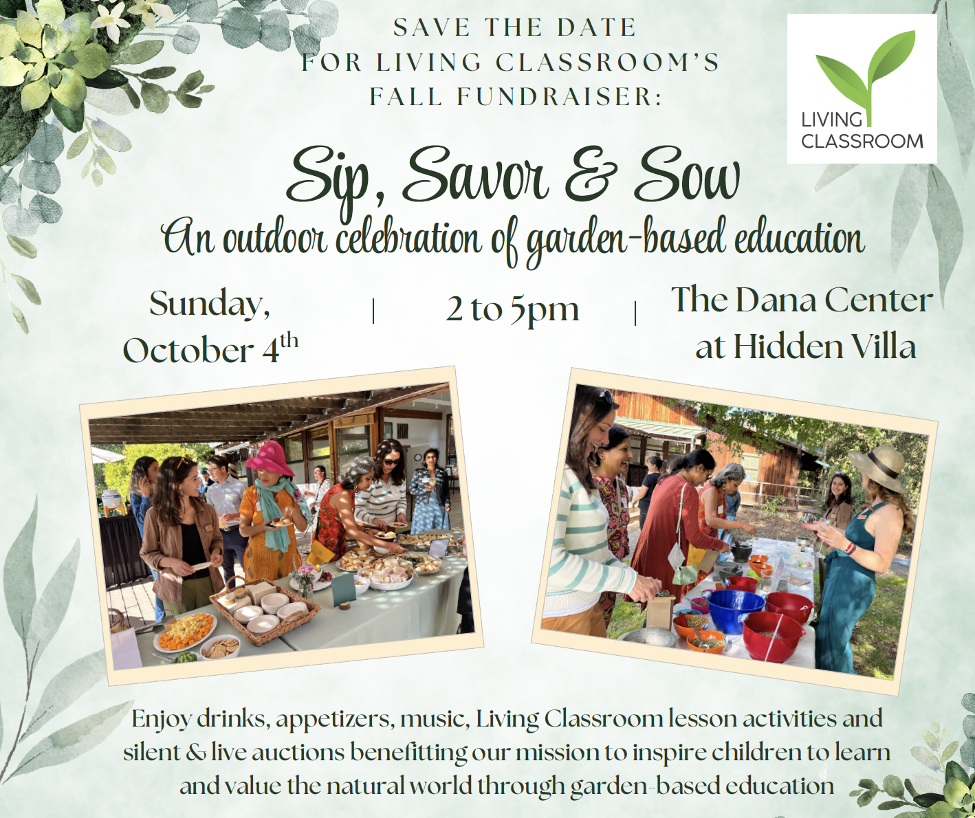 Campaign cover image for Sip, Savor and Sow