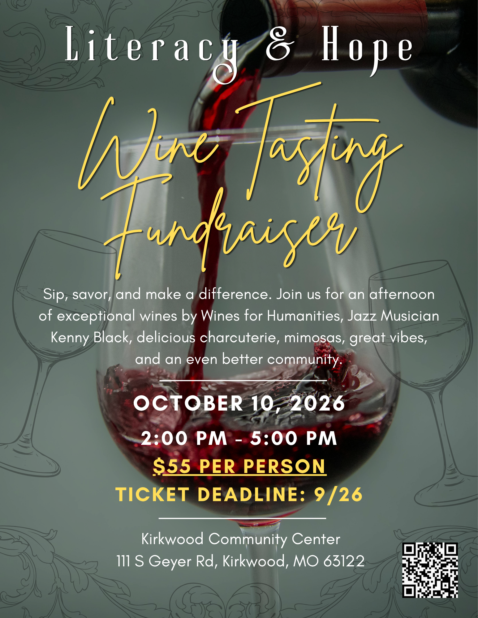 Campaign cover image for Literacy and Hope Wine Tasting Fundraiser