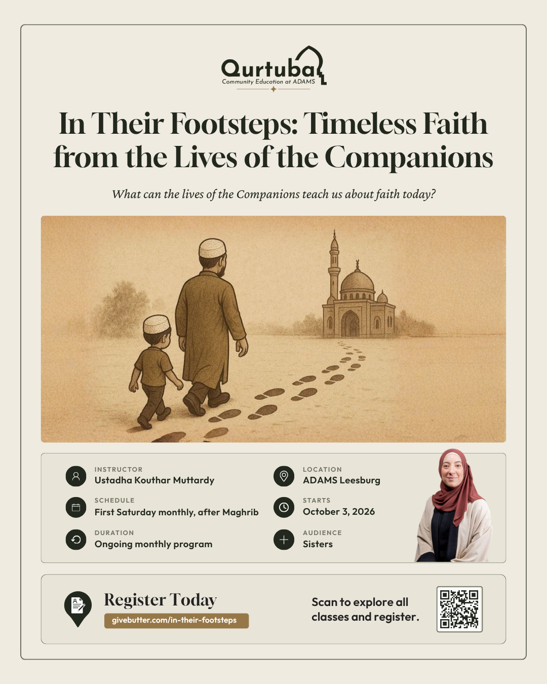 Campaign cover image for In Their Footsteps: Timeless Faith from the Lives of the Companions
