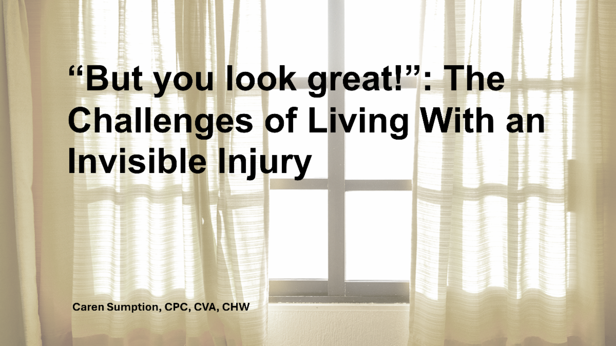 Campaign cover image for The Challenges of Living with a Invisible Injury