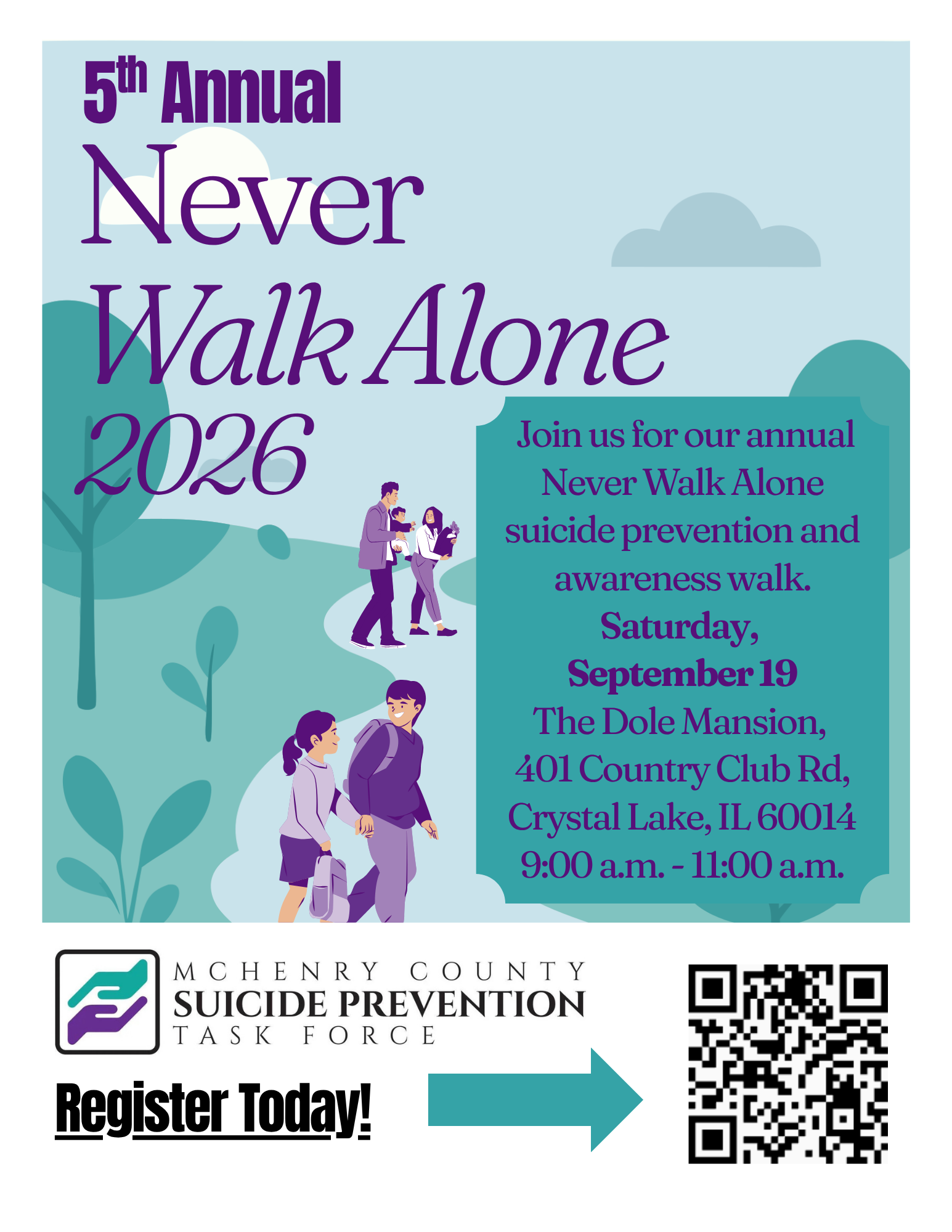 Campaign cover image for 5th Annual Never Walk Alone 2026
