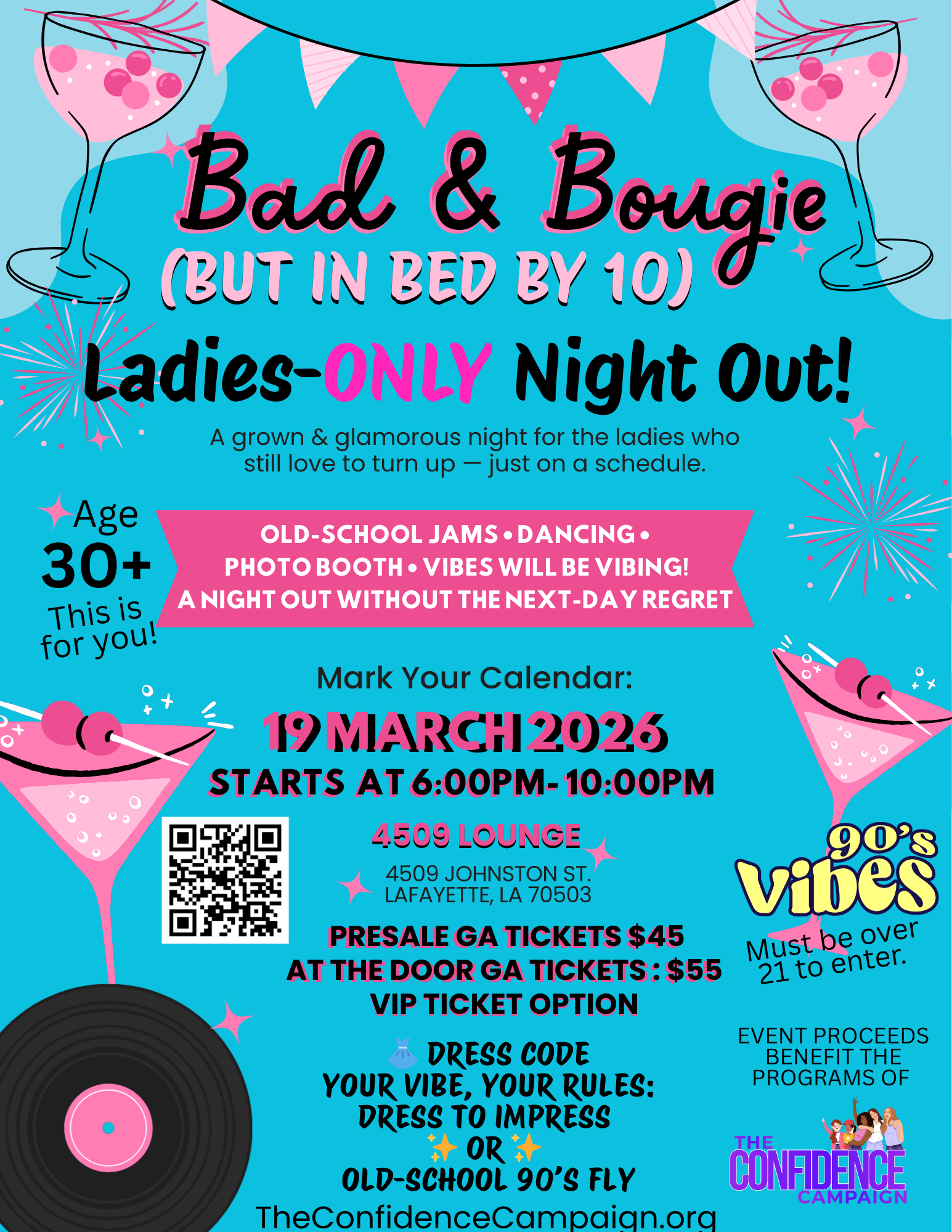 Campaign cover image for Bad & Bougie (But In Bed by 10) Ladies-ONLY Night Out!