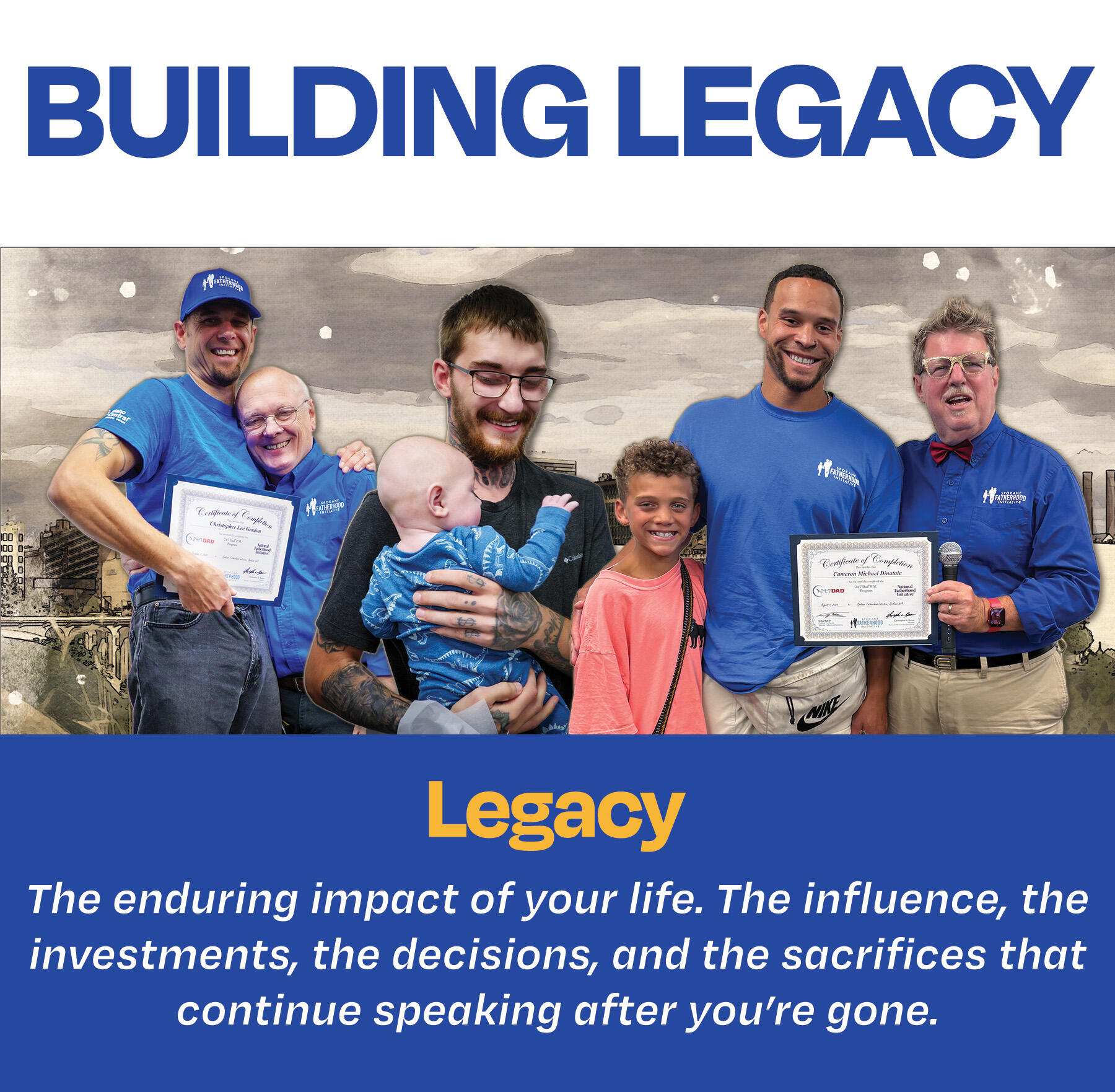 Campaign cover image for Building Legacy: Strengthening Fathers, Families & the Spokane–North Idaho Region