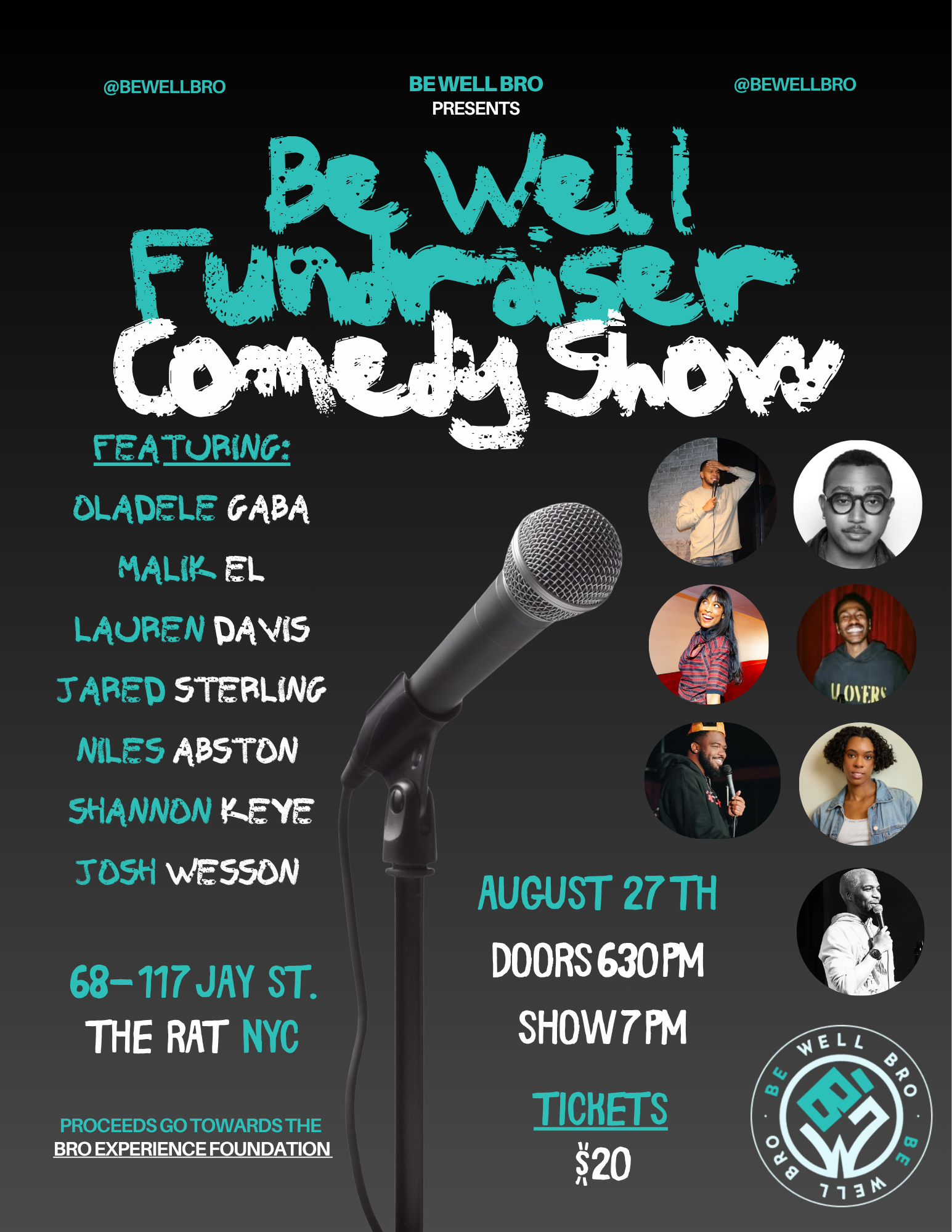 Campaign cover image for Be Well Comedy Show