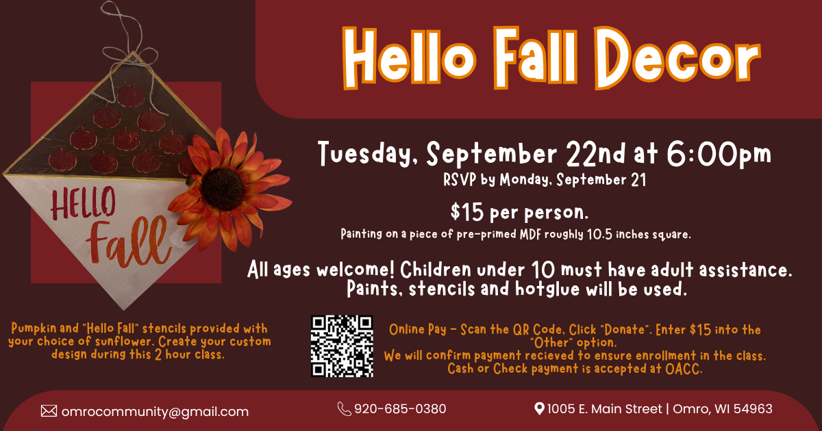 Campaign cover image for Hello Fall Decor Craft