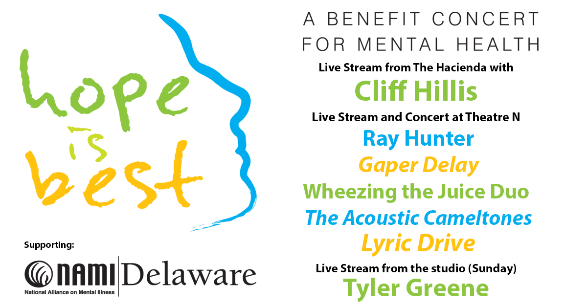 Campaign cover image for Hope Is Best Benefit Concert for NAMI Delaware