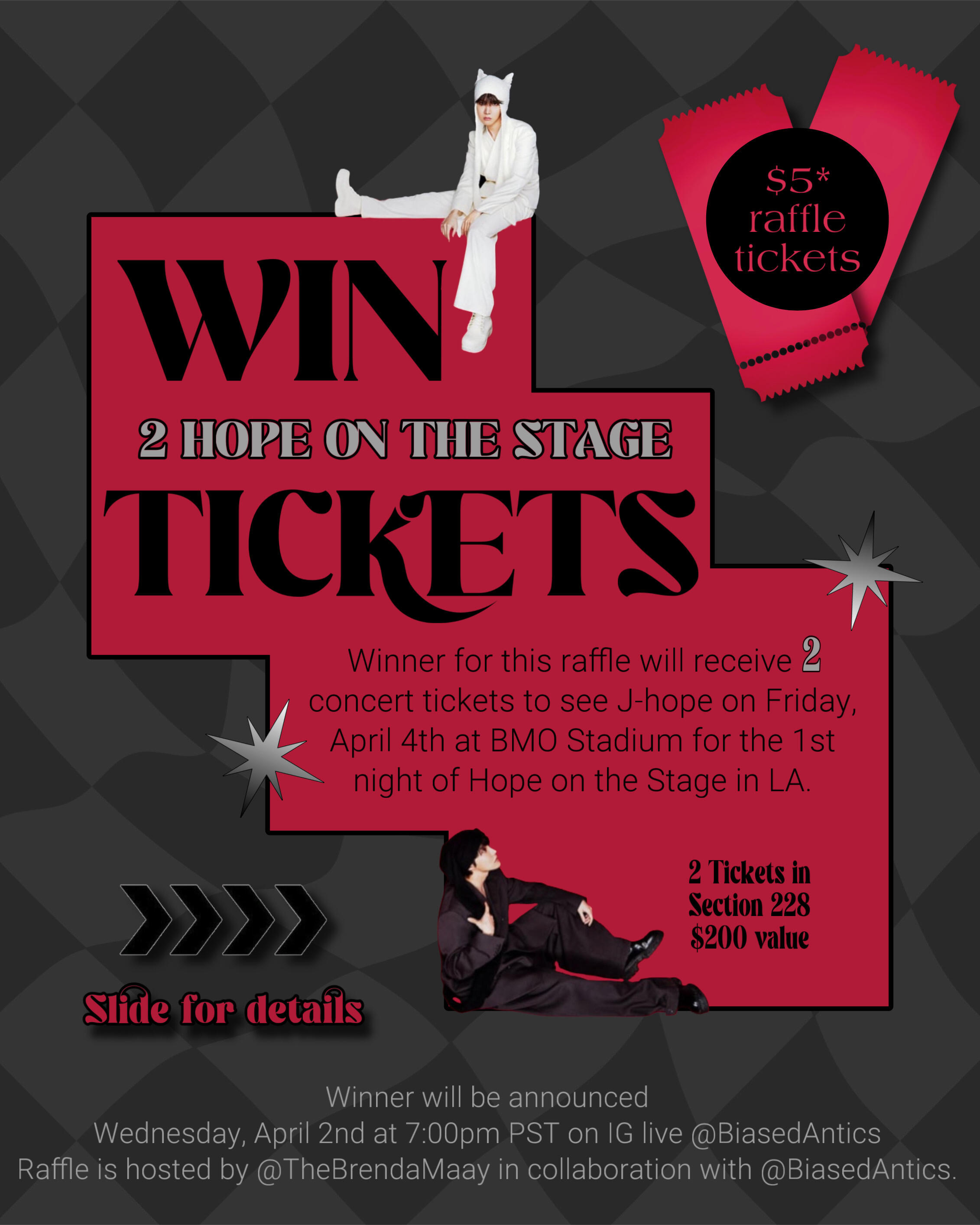 Campaign cover image for Concert Ticket Raffle for HOTS