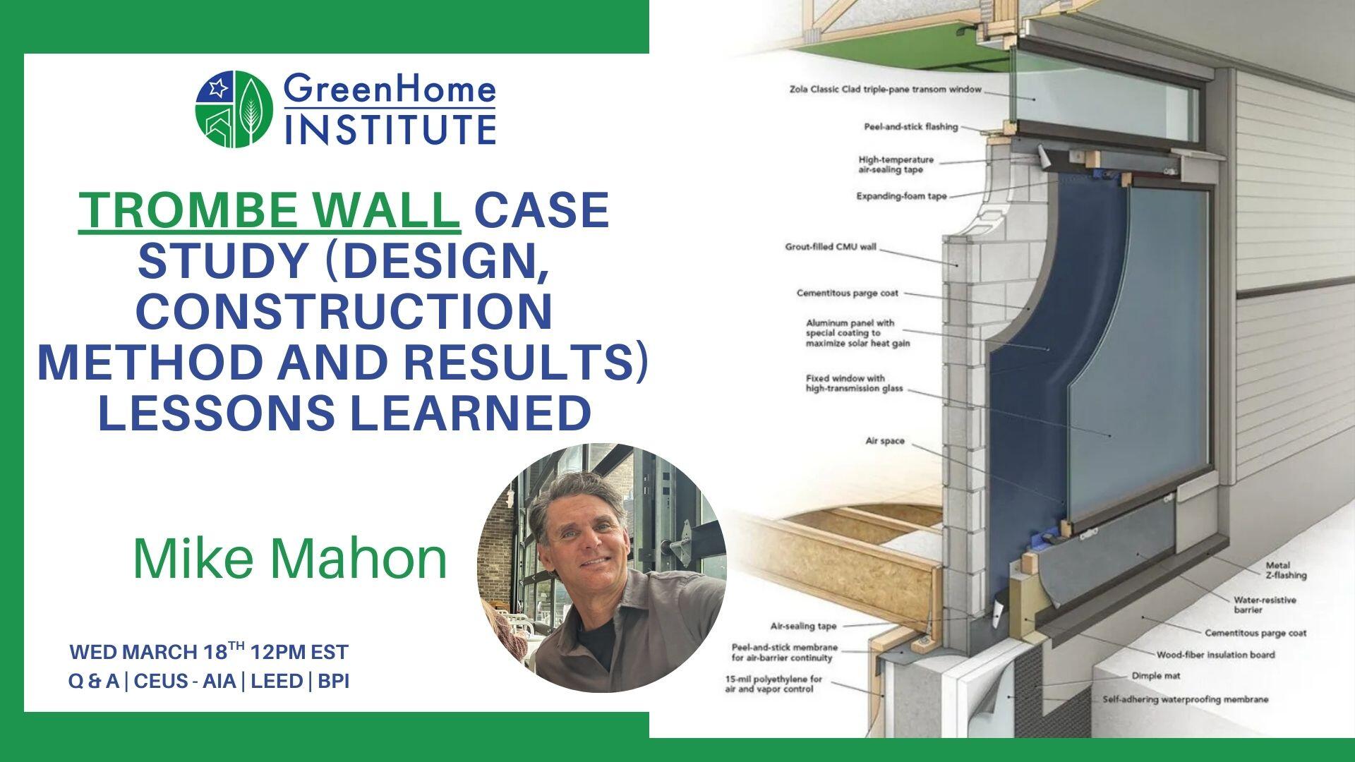 Campaign cover image for Trombe Wall Case Study (design, construction method and results) Lessons Learned