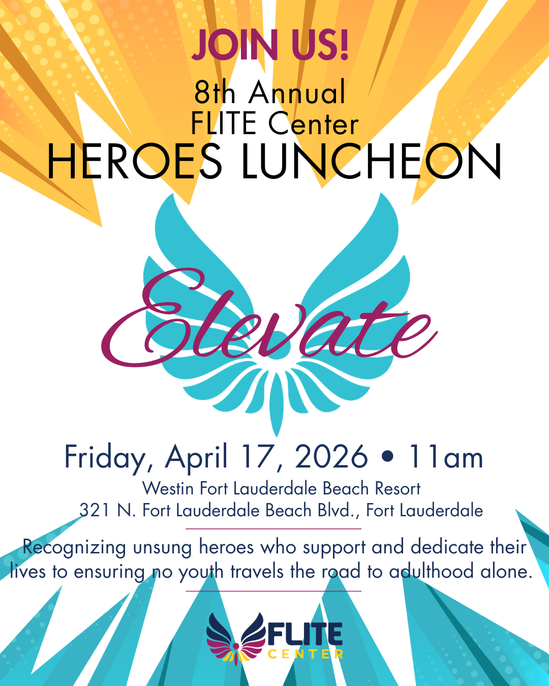Campaign cover image for 8th Annual FLITE Center Heroes Luncheon