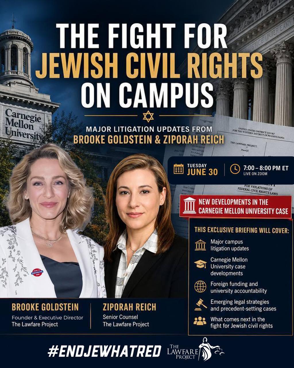 Campaign cover image for The Fight for Jewish Civil Rights on Campus