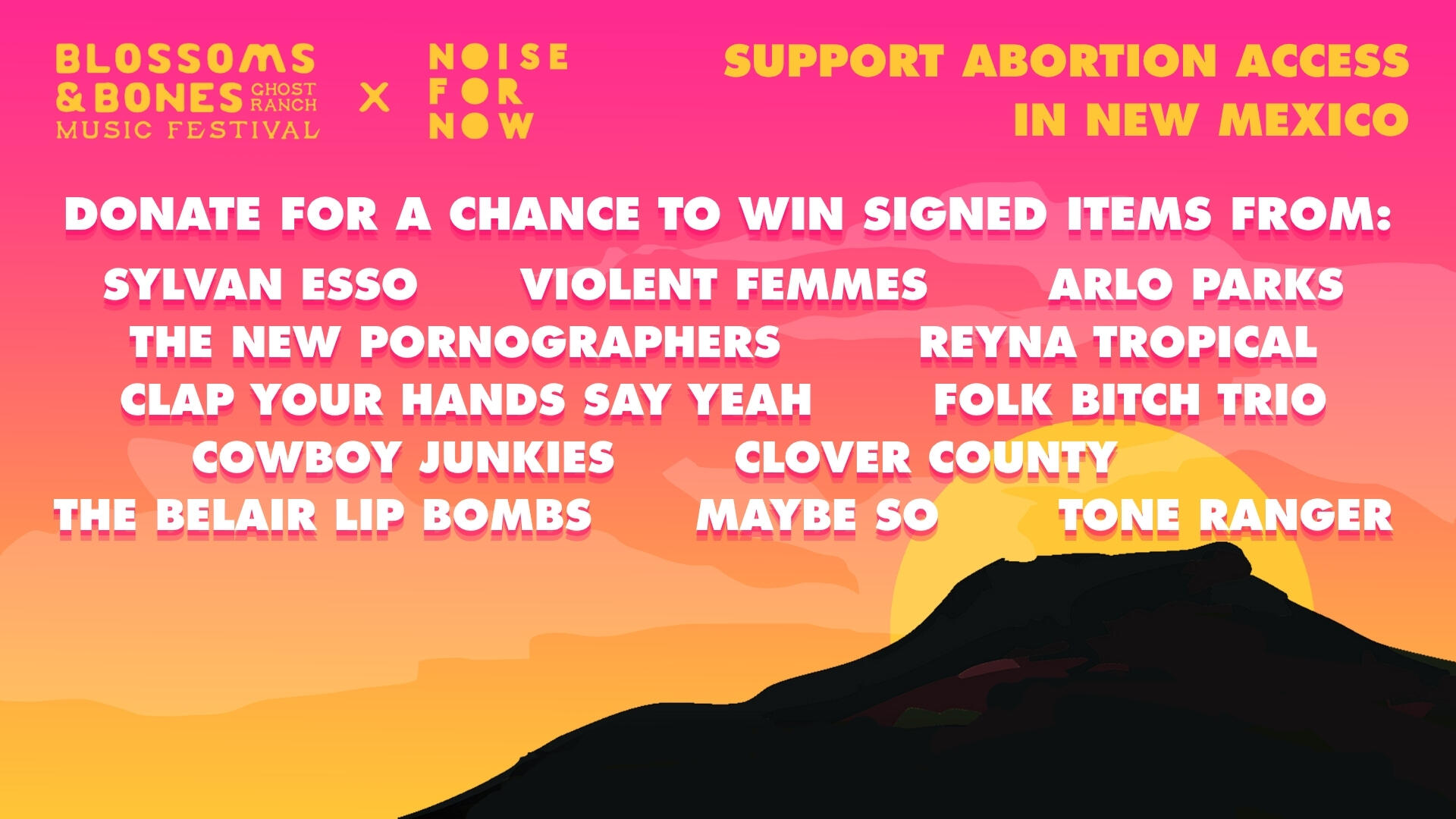 Campaign cover image for NOISE FOR NOW X BLOSSOMS & BONES