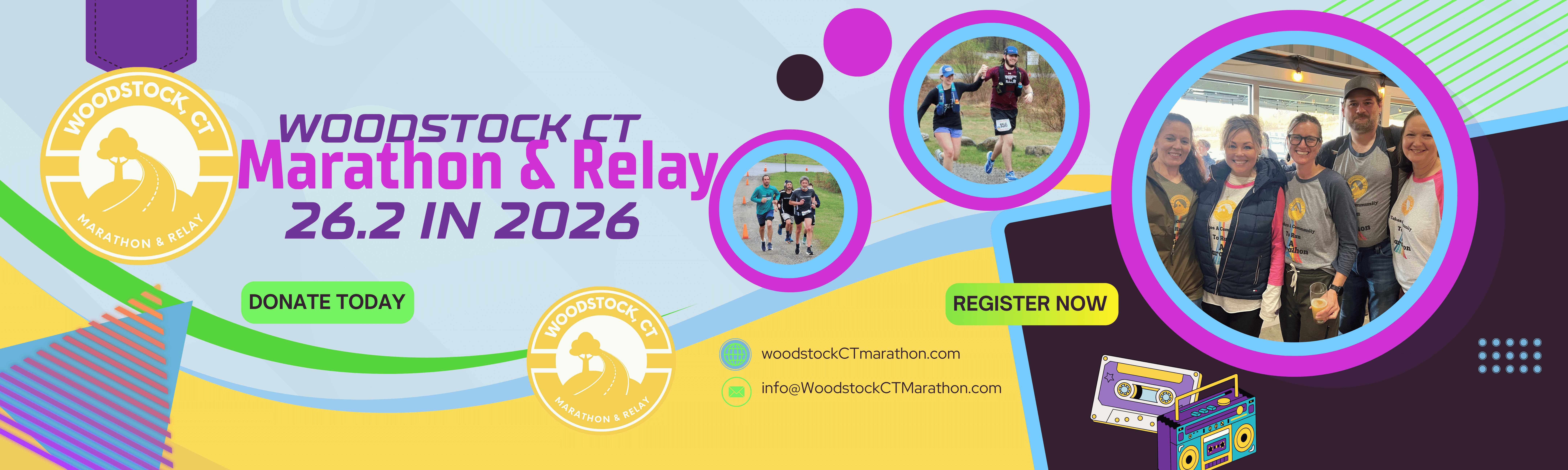 Campaign cover image for Woodstock, CT Marathon & Relay -- May 2, 2026