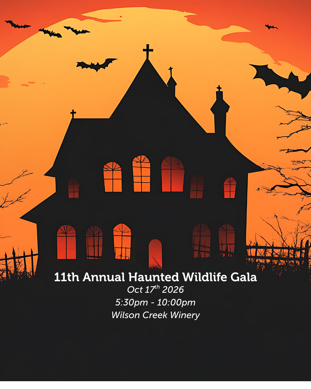 Campaign cover image for 11th Annual "Haunted" Wildlife Gala