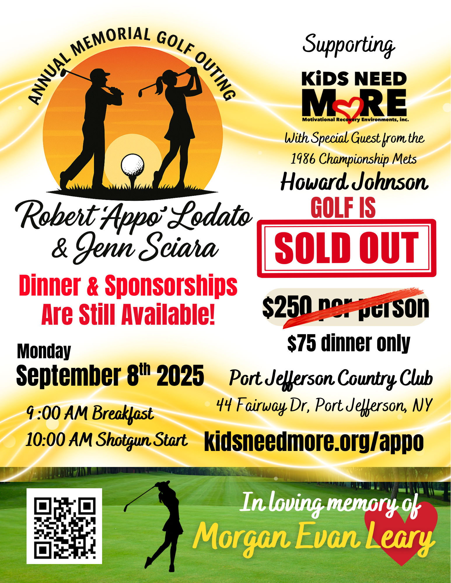 Campaign cover image for Robert “Appo” Lodato & Jenn Sciara Memorial Outing