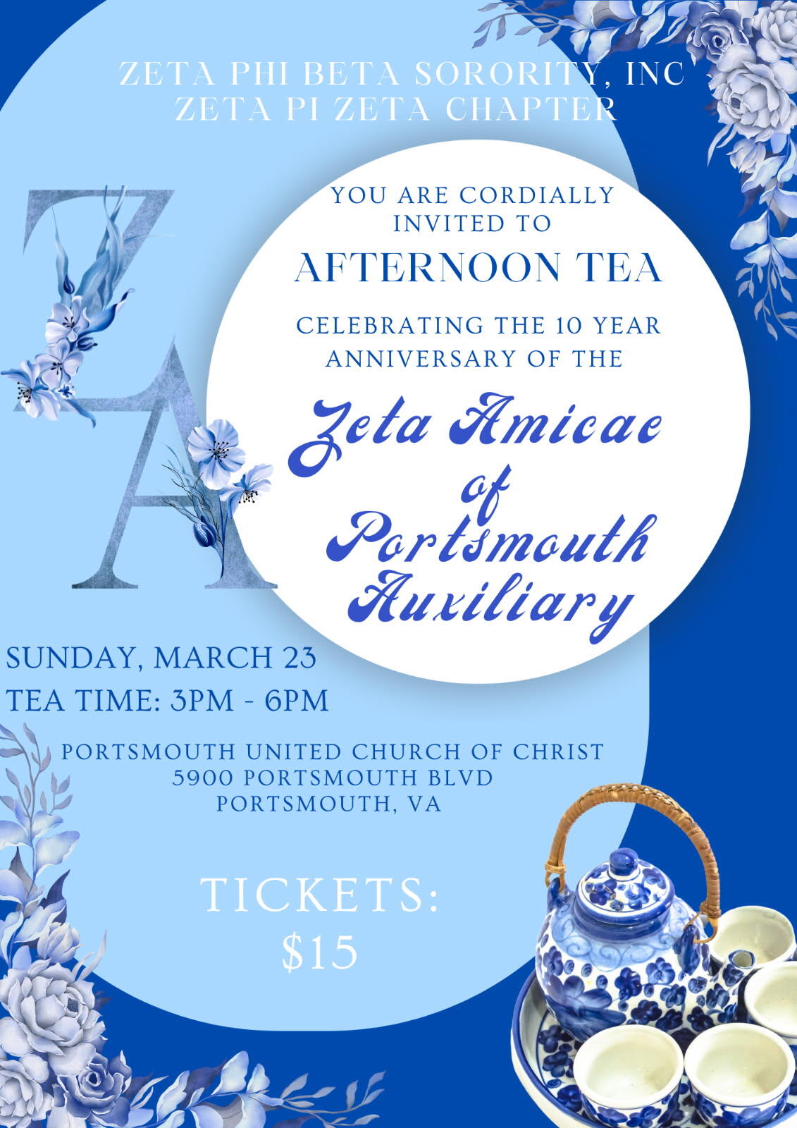 Campaign cover image for Zeta Amicae of Portsmouth Afternoon Tea