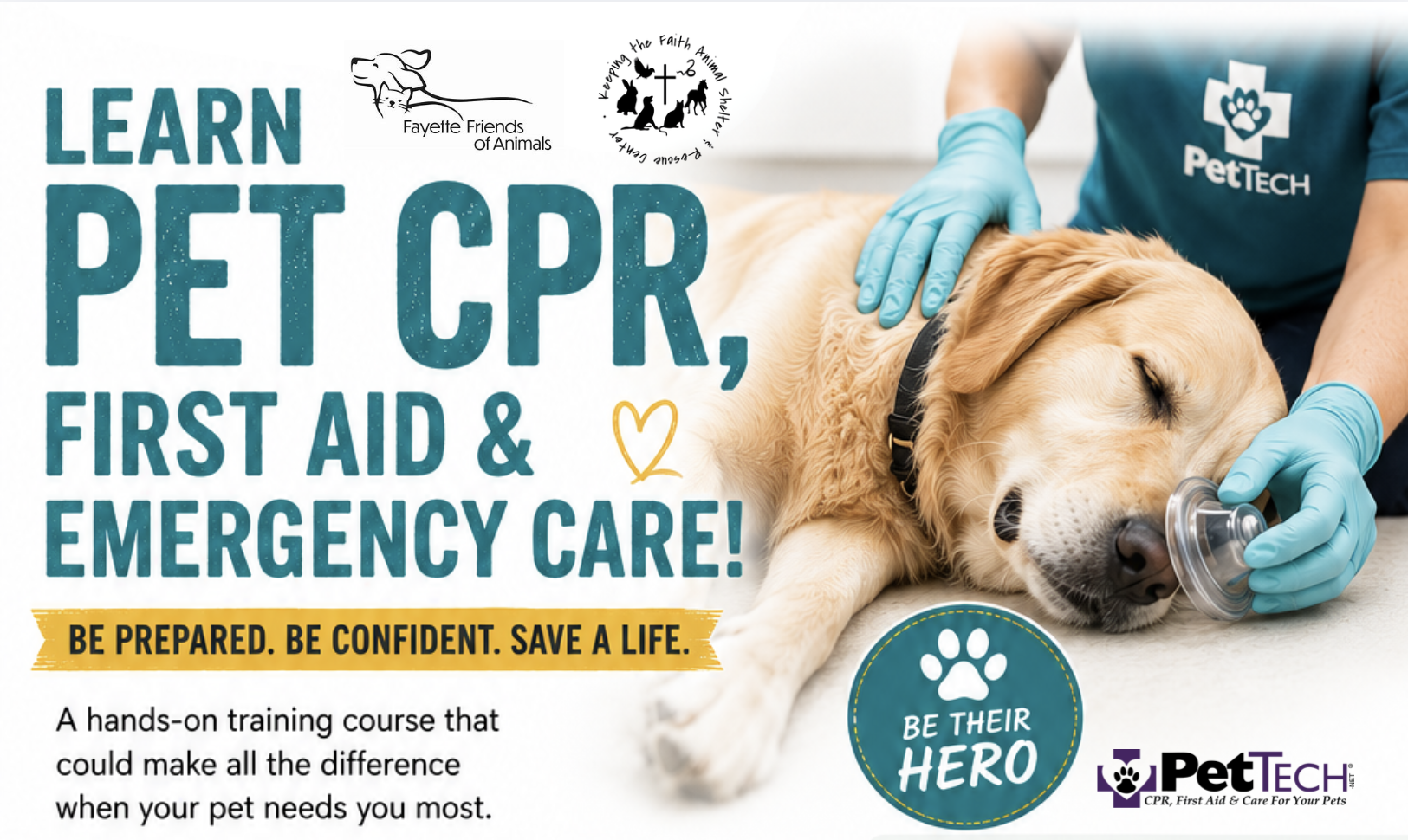 Campaign cover image for Pet CPR, First Aid & Emergency Care Training