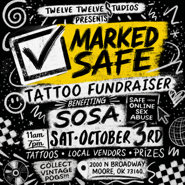 Campaign cover image for Marked Safe - Tattoo Fundraiser Benefitting SOSA