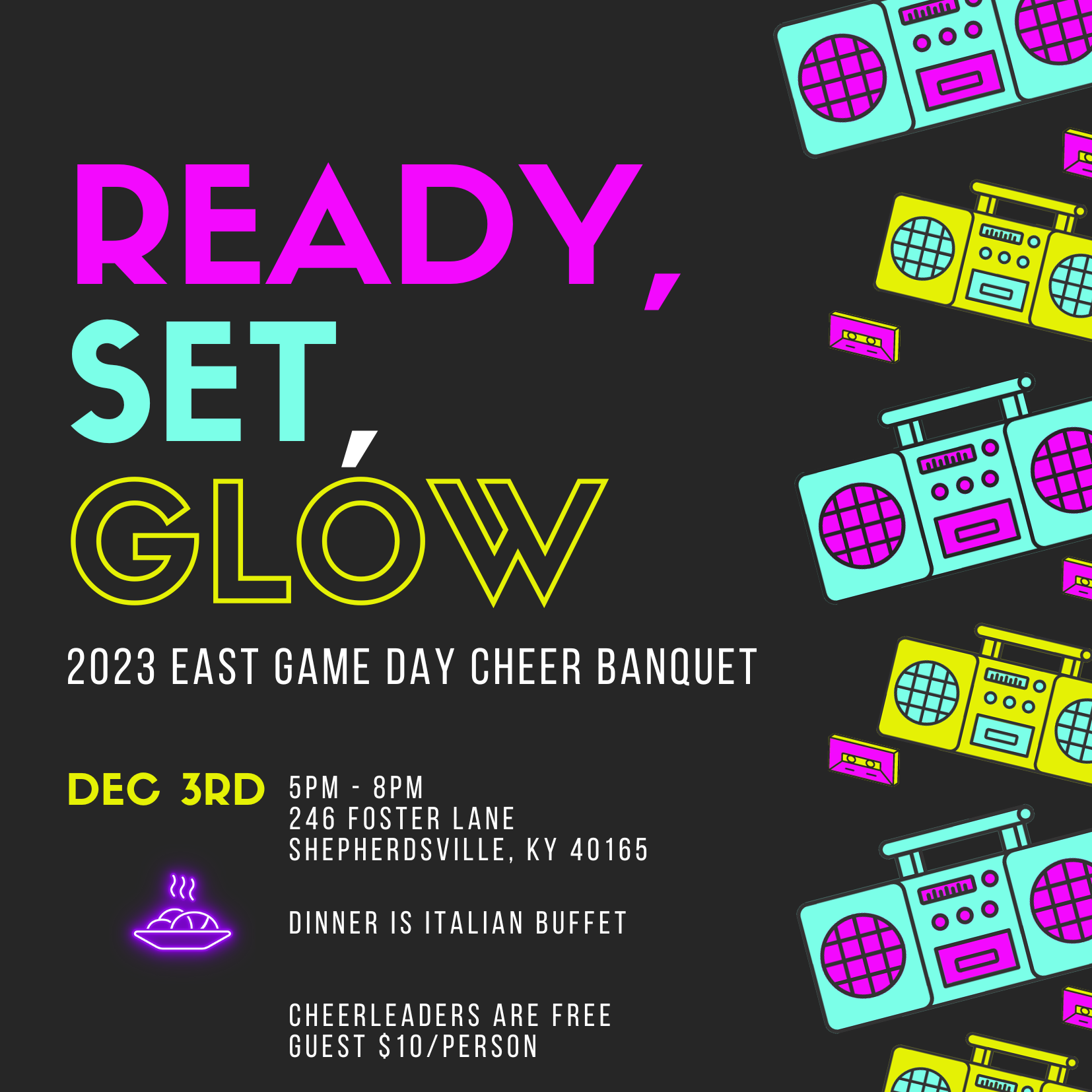 Campaign cover image for 2023 Game Day Cheer Banquet